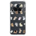 Funda Silicona Antigolpes para Realme 14 Pro+ Plus 5G diseño Perros Dibujos