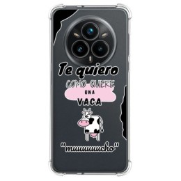 Funda Silicona Antigolpes para Realme 14 Pro+ Plus 5G diseño Vaca Dibujos