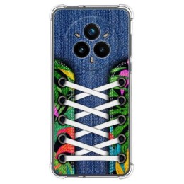 Funda Silicona Antigolpes para Realme 14 Pro+ Plus 5G diseño Zapatillas 13 Dibujos
