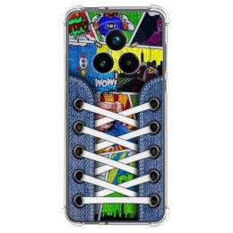 Funda Silicona Antigolpes para Realme 14 Pro+ Plus 5G diseño Zapatillas 14 Dibujos