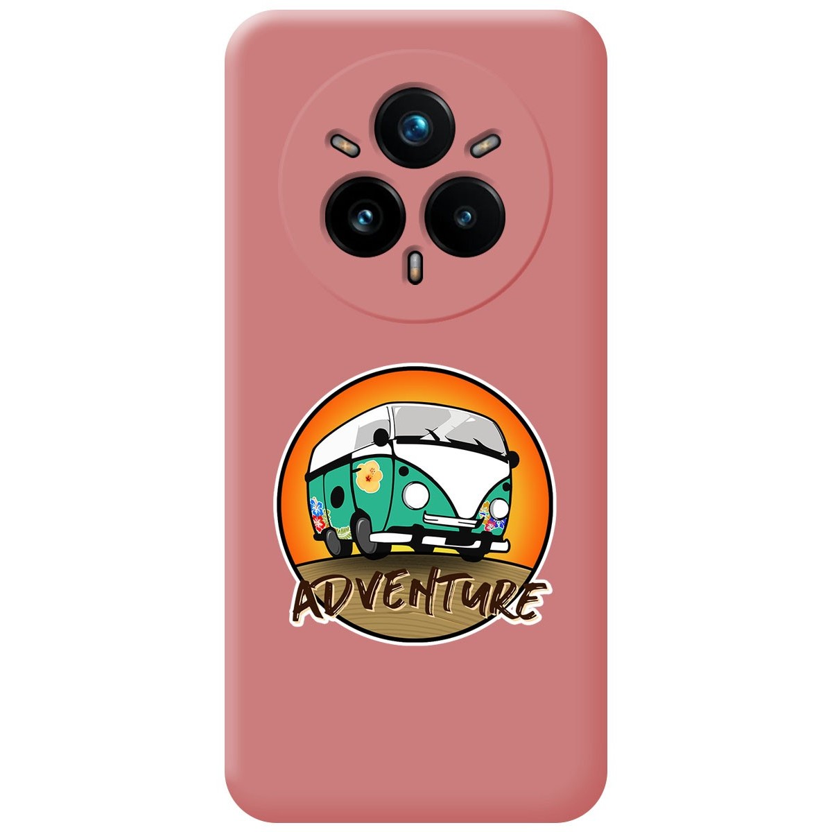 Funda Silicona Líquida Rosa para Realme 14 Pro+ Plus 5G diseño Adventure Dibujos