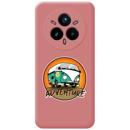 Funda Silicona Líquida Rosa para Realme 14 Pro+ Plus 5G diseño Adventure Dibujos