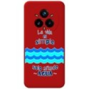 Funda Silicona Líquida Roja para Realme 14 Pro+ Plus 5G diseño Agua Dibujos