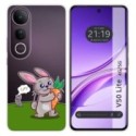 Funda Silicona Transparente para Vivo V50 Lite 4G / 5G diseño Conejo Dibujos