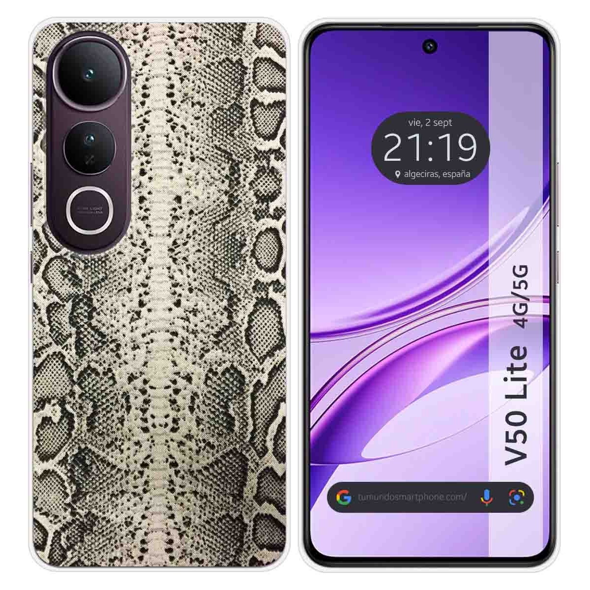 Funda Silicona para Vivo V50 Lite 4G / 5G diseño Animal 01 Dibujos
