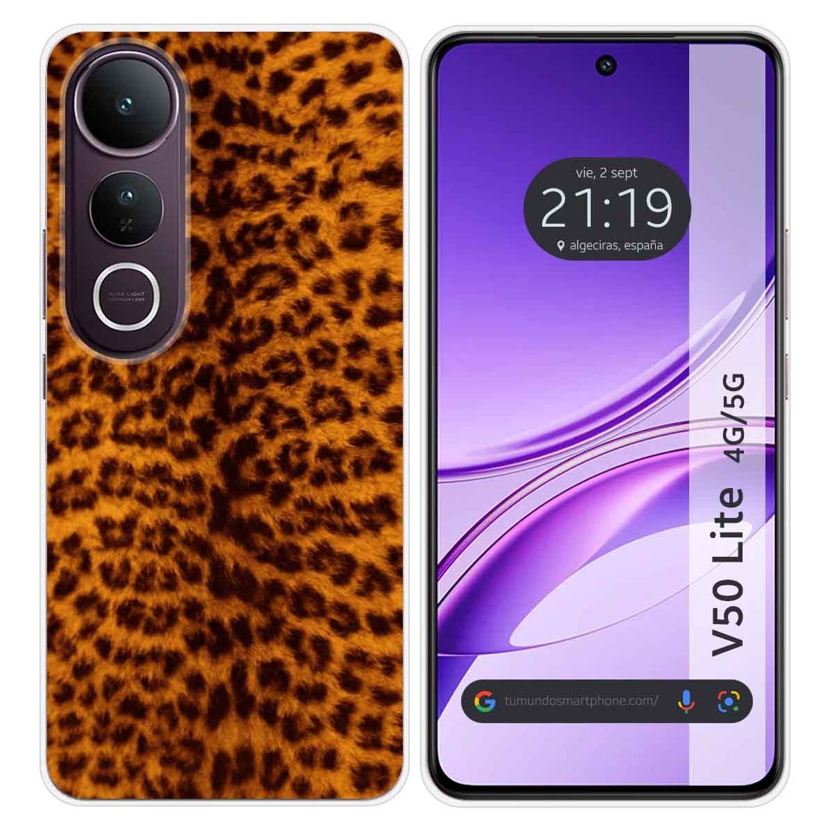 Funda Silicona para Vivo V50 Lite 4G / 5G diseño Animal 03 Dibujos