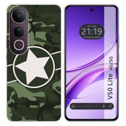 Funda Silicona para Vivo V50 Lite 4G / 5G diseño Camuflaje 01 Dibujos