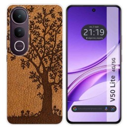 Funda Silicona para Vivo V50 Lite 4G / 5G diseño Cuero 03 Dibujos