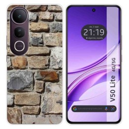 Funda Silicona para Vivo V50 Lite 4G / 5G diseño Ladrillo 03 Dibujos