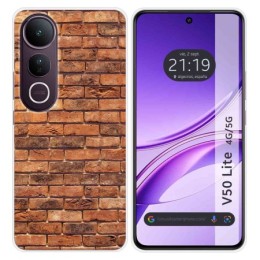 Funda Silicona para Vivo V50 Lite 4G / 5G diseño Ladrillo 04 Dibujos