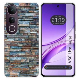 Funda Silicona para Vivo V50 Lite 4G / 5G diseño Ladrillo 05 Dibujos