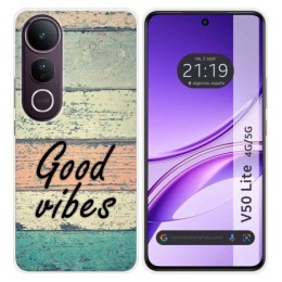 Funda Silicona para Vivo V50 Lite 4G / 5G diseño Madera 01 Dibujos