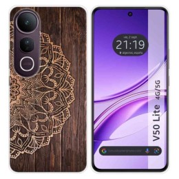 Funda Silicona para Vivo V50 Lite 4G / 5G diseño Madera 06 Dibujos