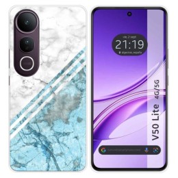 Funda Silicona para Vivo V50 Lite 4G / 5G diseño Mármol 02 Dibujos
