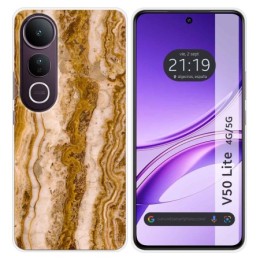 Funda Silicona para Vivo V50 Lite 4G / 5G diseño Mármol 10 Dibujos