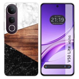 Funda Silicona para Vivo V50 Lite 4G / 5G diseño Mármol 11 Dibujos