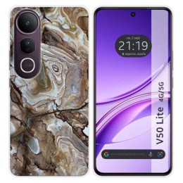 Funda Silicona para Vivo V50 Lite 4G / 5G diseño Mármol 14 Dibujos