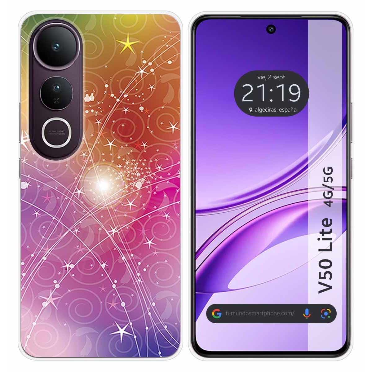 Funda Silicona para Vivo V50 Lite 4G / 5G diseño Abstracto Dibujos