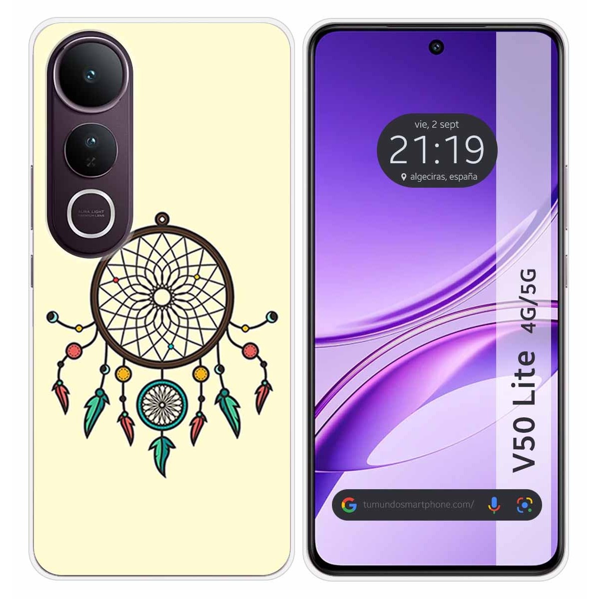 Funda Silicona para Vivo V50 Lite 4G / 5G diseño Atrapasueños Dibujos