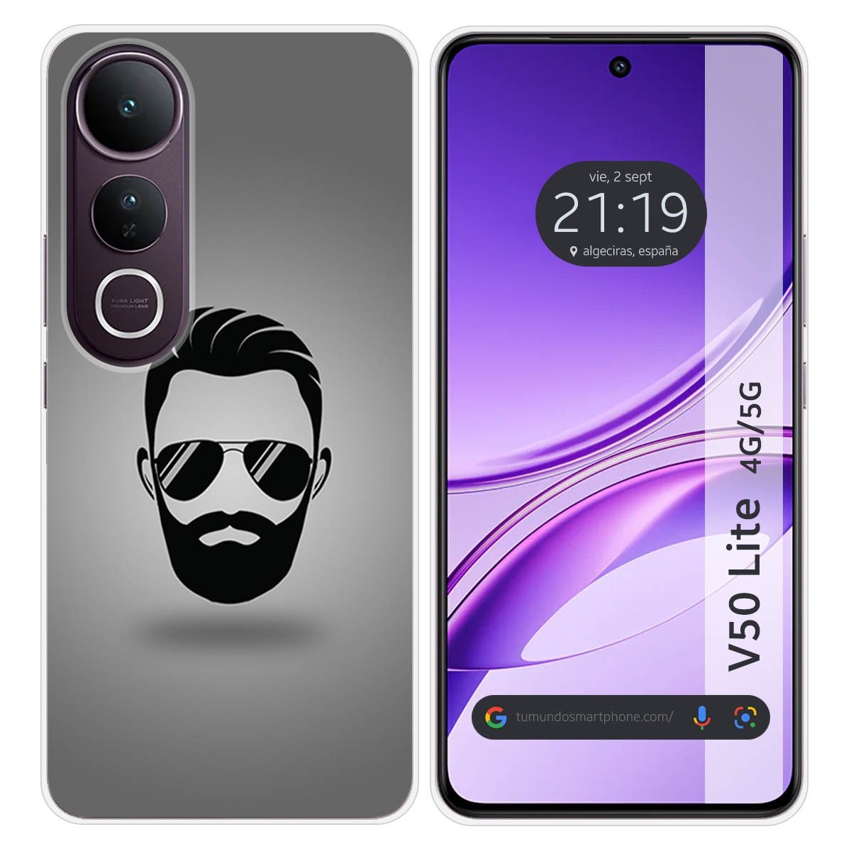 Funda Silicona para Vivo V50 Lite 4G / 5G diseño Barba Dibujos