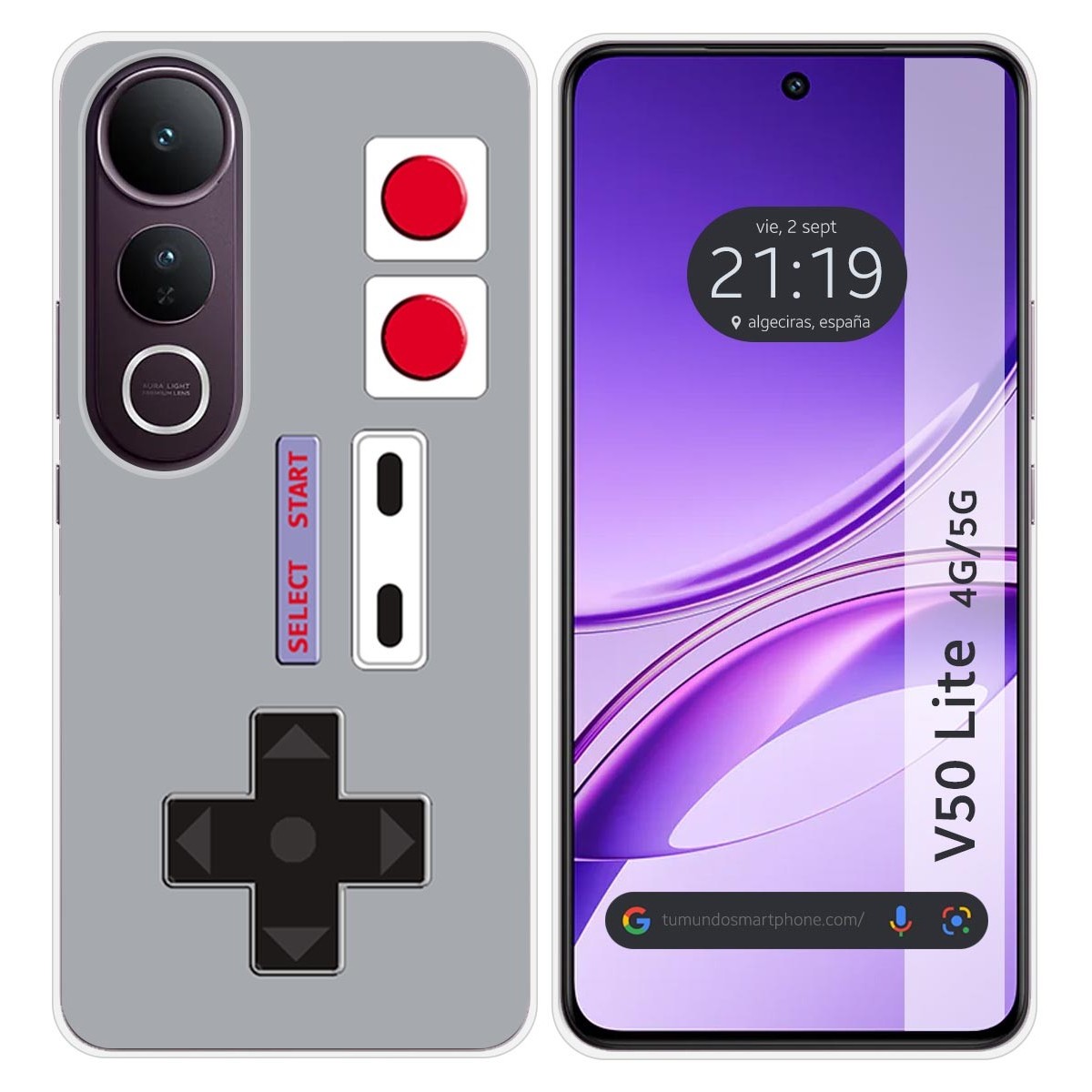 Funda Silicona para Vivo V50 Lite 4G / 5G diseño Consola Dibujos