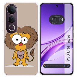 Funda Silicona para Vivo V50 Lite 4G / 5G diseño Leon Dibujos