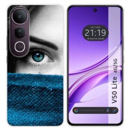 Funda Silicona para Vivo V50 Lite 4G / 5G diseño Ojo Dibujos