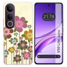 Funda Silicona para Vivo V50 Lite 4G / 5G diseño Primavera En Flor Dibujos