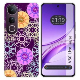 Funda Silicona para Vivo V50 Lite 4G / 5G diseño Radial Dibujos