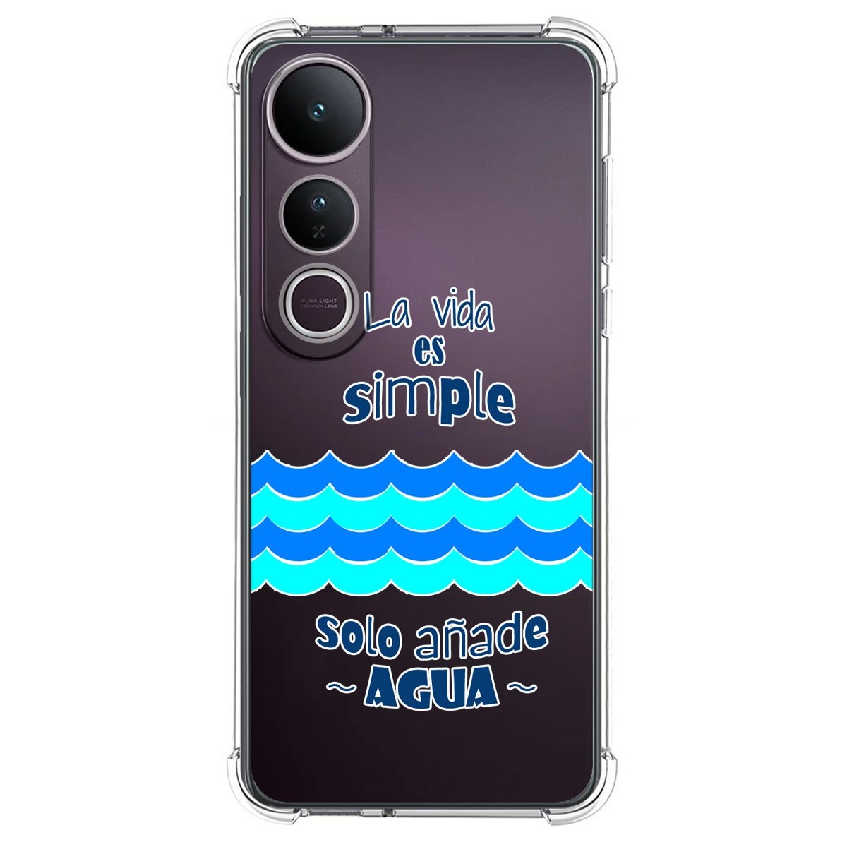 Funda Silicona Antigolpes para Vivo V50 Lite 4G / 5G diseño Agua Dibujos