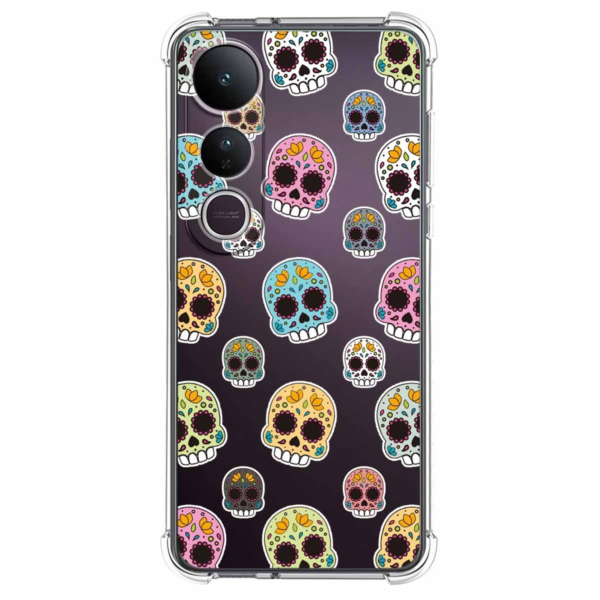 Funda Silicona Antigolpes para Vivo V50 Lite 4G / 5G diseño Catrina Dibujos