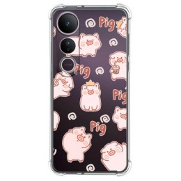 Funda Silicona Antigolpes para Vivo V50 Lite 4G / 5G diseño Cerdos Dibujos