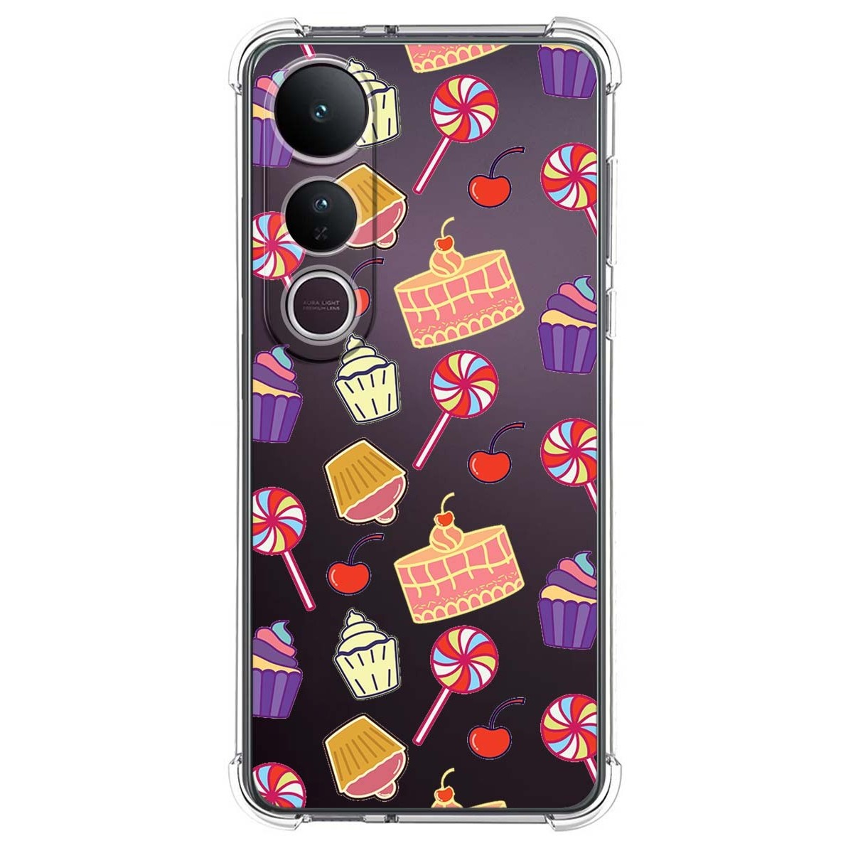 Funda Silicona Antigolpes para Vivo V50 Lite 4G / 5G diseño Dulces 01 Dibujos