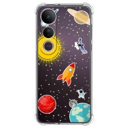 Funda Silicona Antigolpes para Vivo V50 Lite 4G / 5G diseño Espacio Dibujos