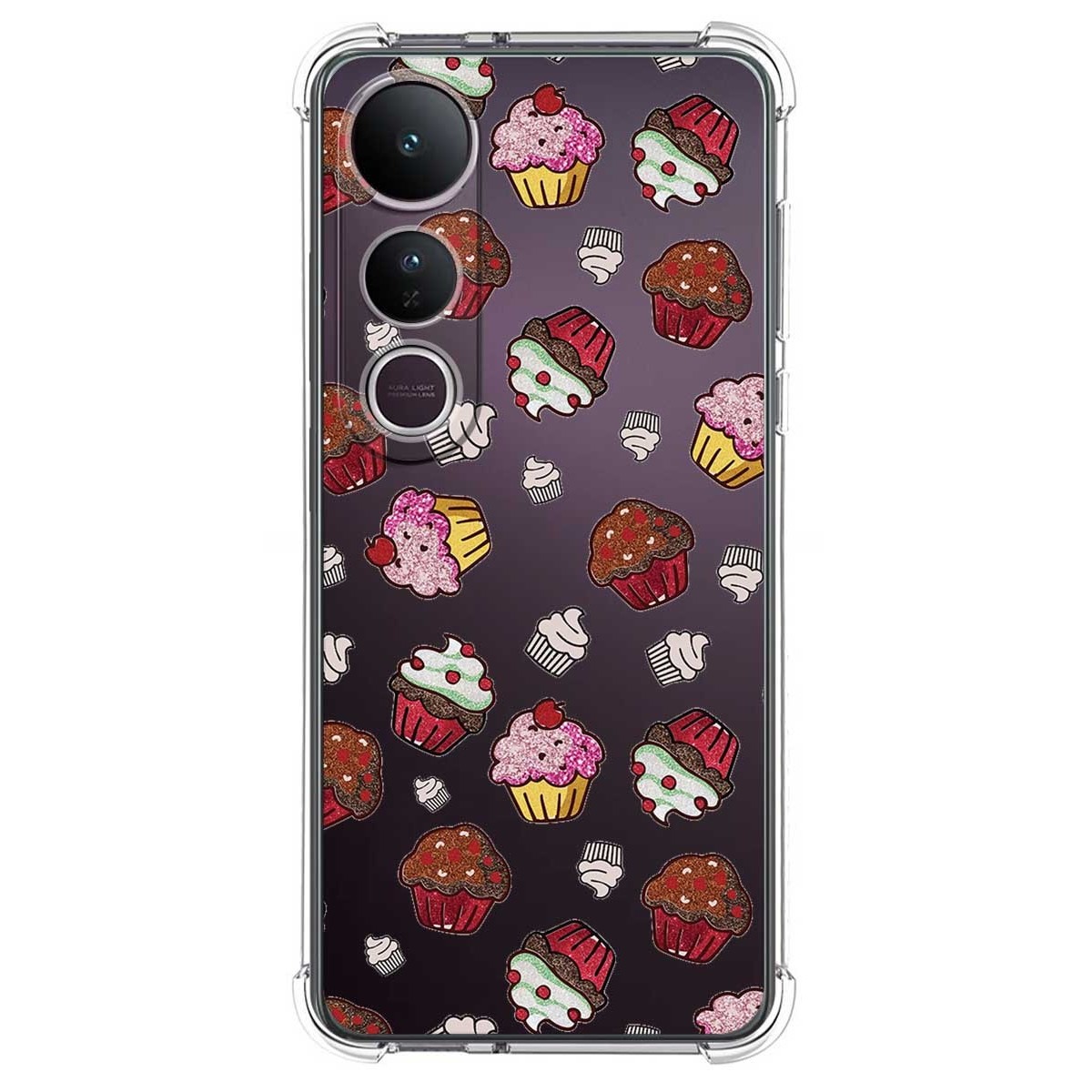 Funda Silicona Antigolpes para Vivo V50 Lite 4G / 5G diseño Muffins Dibujos