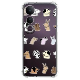 Funda Silicona Antigolpes para Vivo V50 Lite 4G / 5G diseño Perros Dibujos