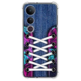 Funda Silicona Antigolpes para Vivo V50 Lite 4G / 5G diseño Zapatillas 06 Dibujos