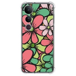 Funda Silicona Antigolpes para Vivo V50 Lite 4G / 5G diseño Flores 02 Dibujos