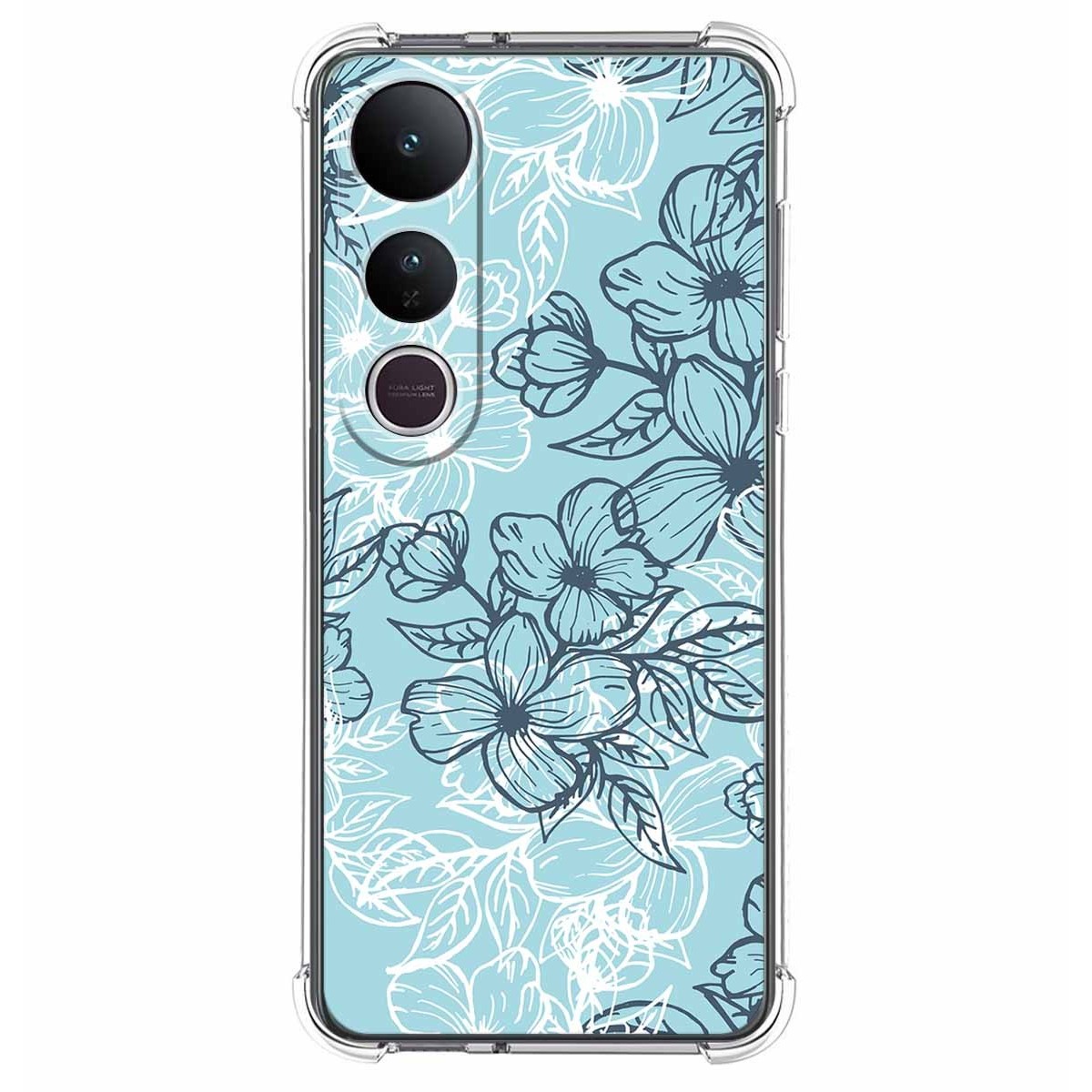 Funda Silicona Antigolpes para Vivo V50 Lite 4G / 5G diseño Flores 03 Dibujos