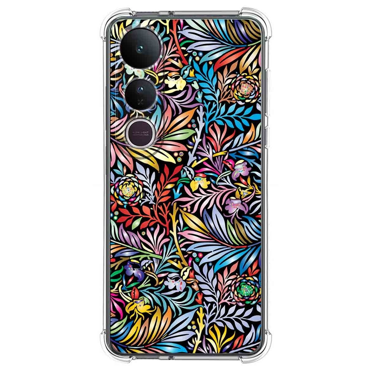 Funda Silicona Antigolpes para Vivo V50 Lite 4G / 5G diseño Flores 04 Dibujos