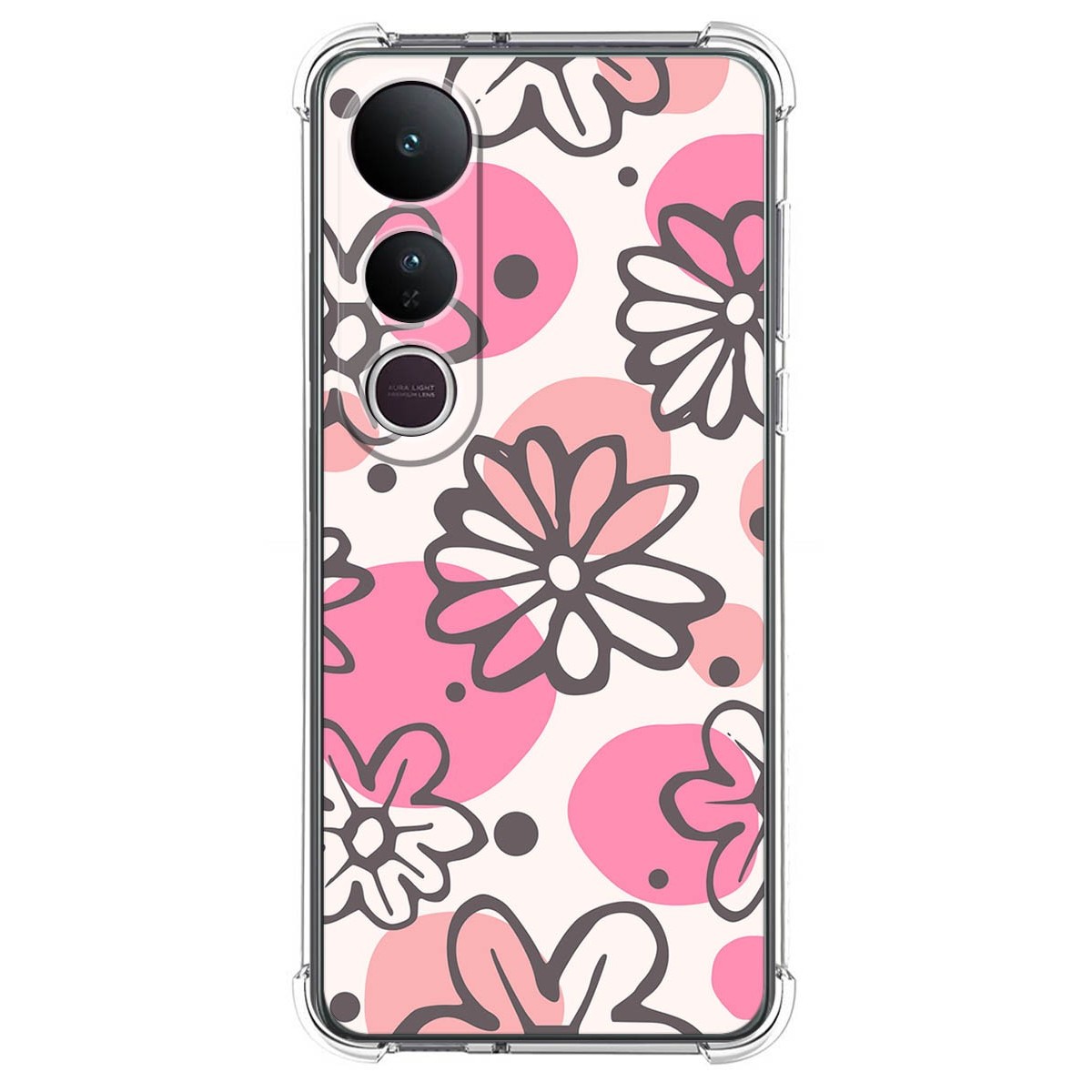Funda Silicona Antigolpes para Vivo V50 Lite 4G / 5G diseño Flores 09 Dibujos