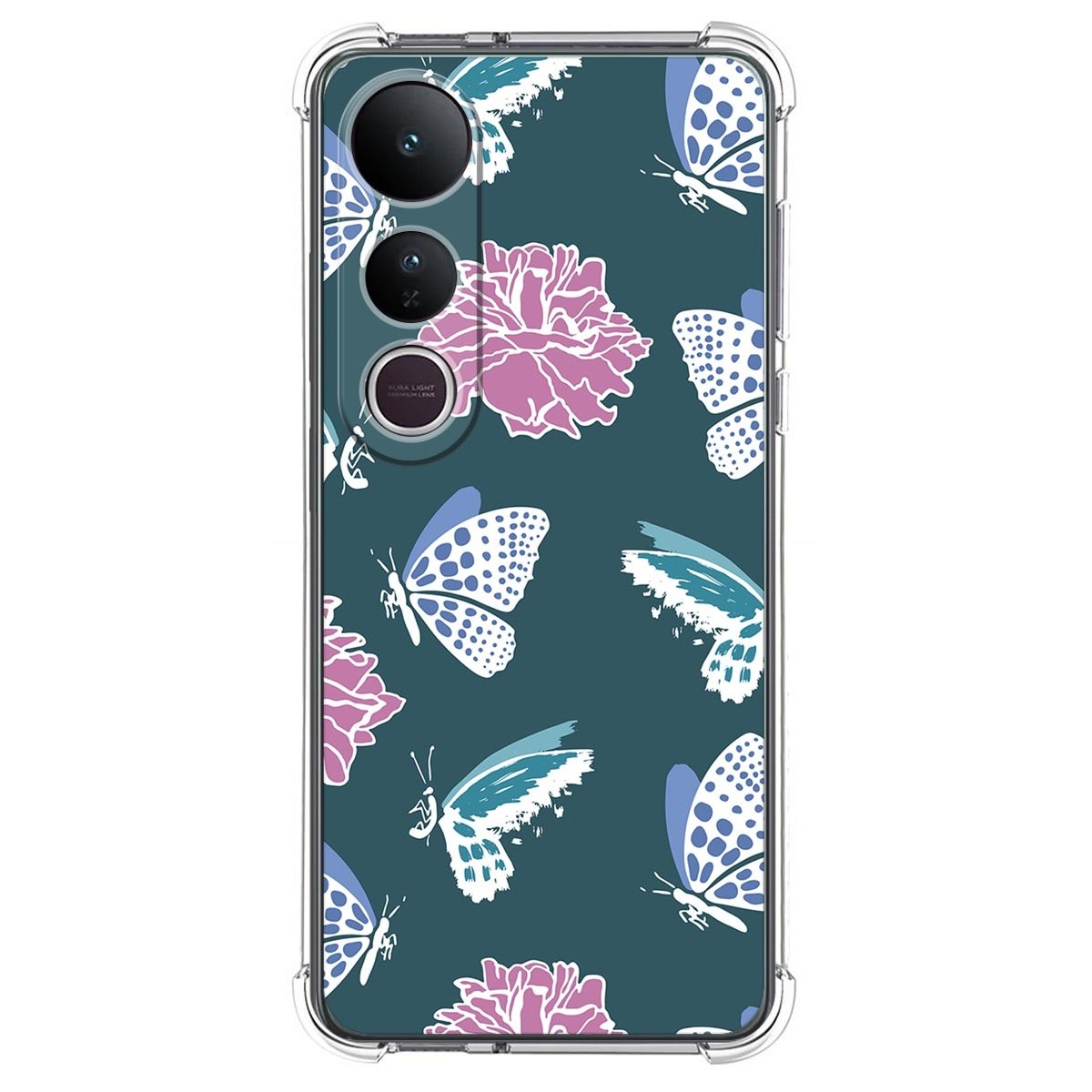 Funda Silicona Antigolpes para Vivo V50 Lite 4G / 5G diseño Flores 10 Dibujos
