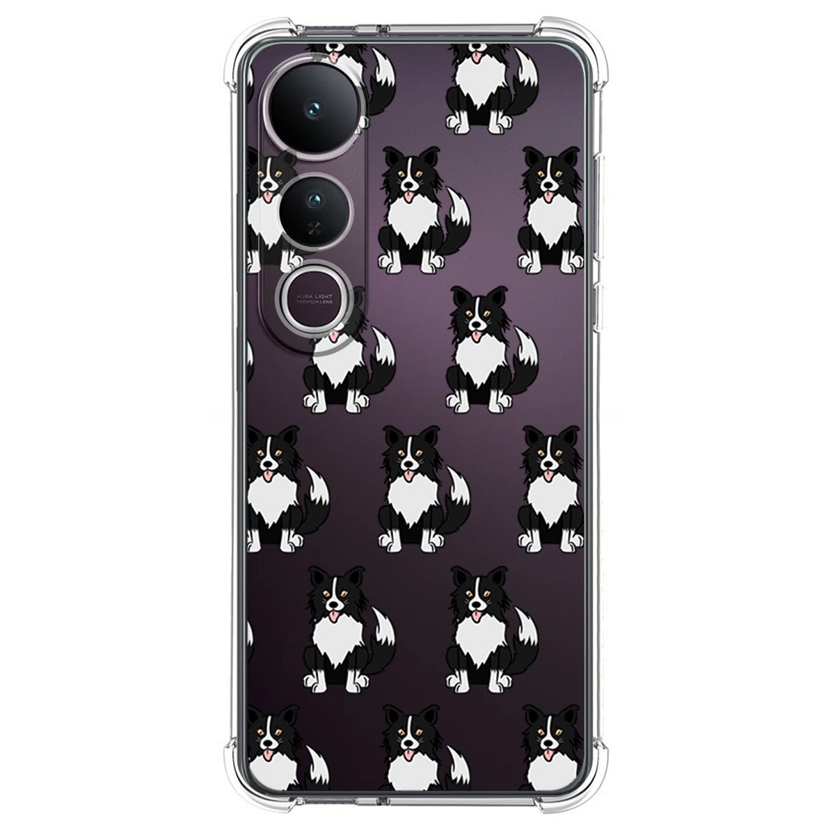 Funda Silicona Antigolpes para Vivo V50 Lite 4G / 5G diseño Perros 07 Dibujos
