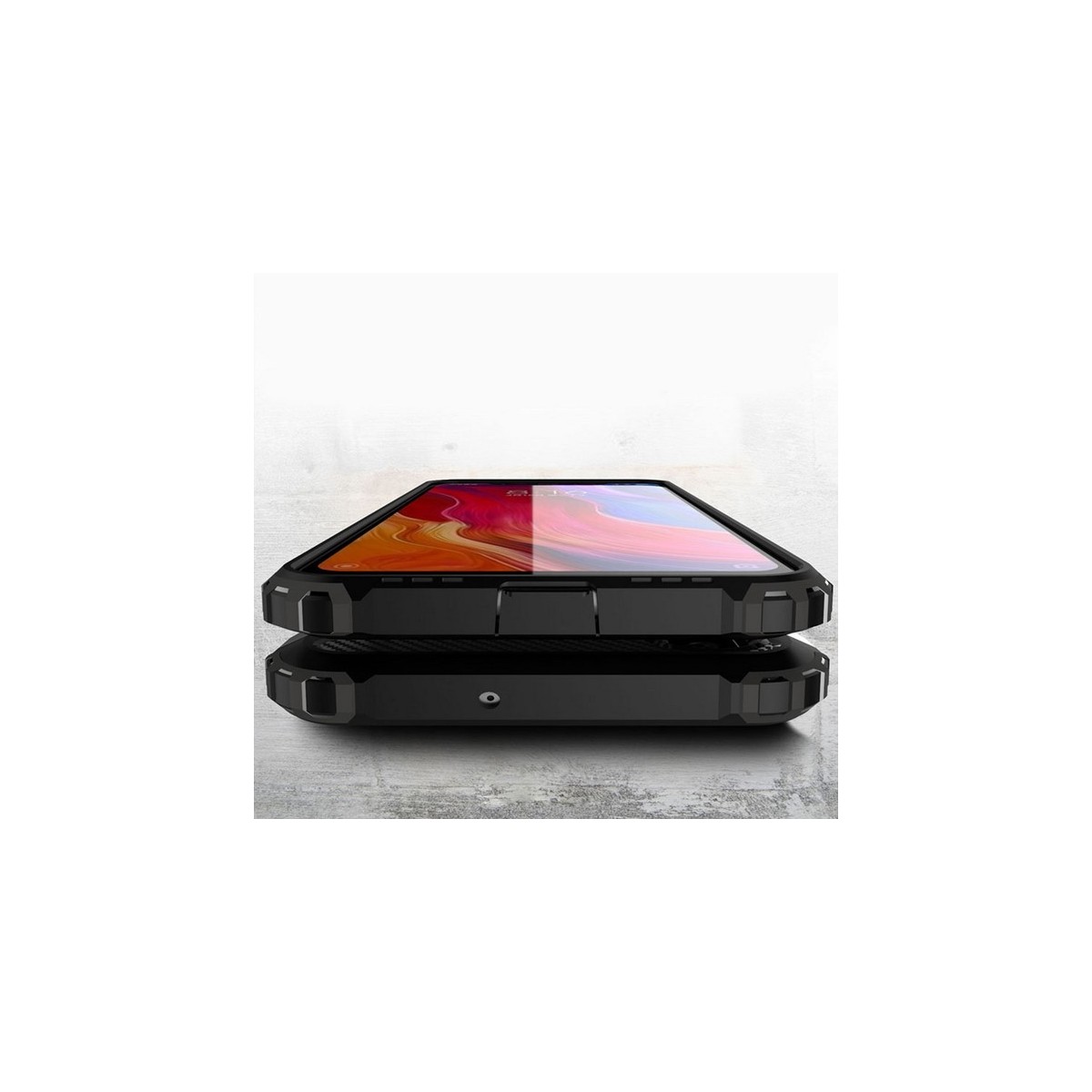 Funda Tipo Hybrid Tough Armor (Pc+Tpu) Negra para Xiaomi Redmi 6 Pro / Mi A2 Lite