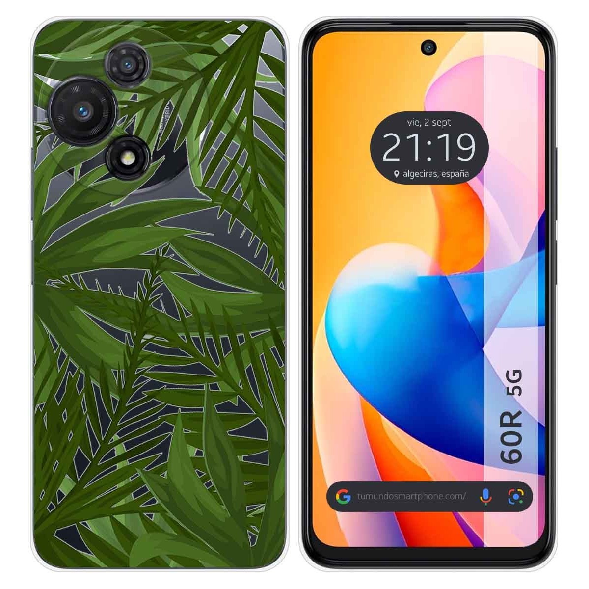 Funda Silicona Transparente para TCL 60R 5G diseño Jungla Dibujos