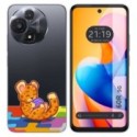 Funda Silicona Transparente para TCL 60R 5G diseño Leopardo Dibujos