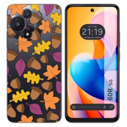 Funda Silicona Transparente para TCL 60R 5G diseño Otoño Dibujos