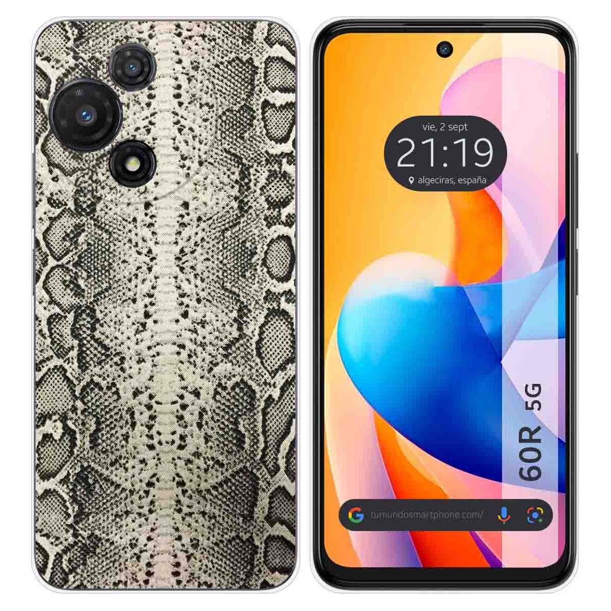 Funda Silicona para TCL 60R 5G diseño Animal 01 Dibujos