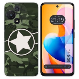 Funda Silicona para TCL 60R 5G diseño Camuflaje 01 Dibujos
