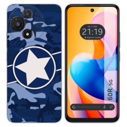 Funda Silicona para TCL 60R 5G diseño Camuflaje 03 Dibujos